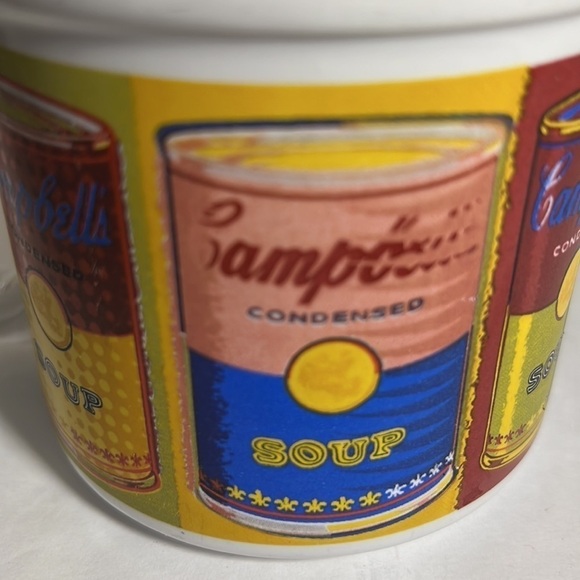 Andy Warhol Campbell Soup Can Coffee Mug 1998 Houston Harvest - Picture 7 of 7